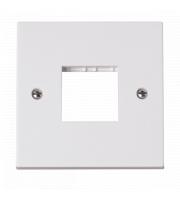 Click PRW402 Single Switch Plate 2 Gang Aperture MiniGrid