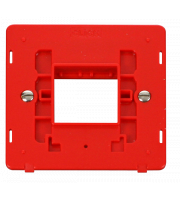 Click SIN402RD 1g Plate Twin Apert. Insert - Red MiniGrid