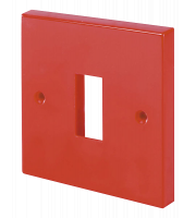 Click WA401RD Single Switch Plate1 Gang Aperture-red MiniGrid