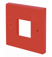 Click WA402RD Single Switch Plate2 Gang Aperture-red MiniGrid