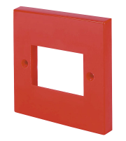 Click WA403RD Single Switch Plate 3 Gang Aperture-red MiniGrid