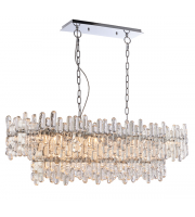 Endon Lighting Maya 12lt Pendant Chrome plate & clear glass Dimmable