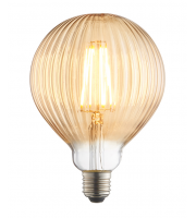 Endon Lighting Ribb 1lt Accessory Amber glass Non-dimmable