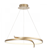 Endon Lighting Rafe 1lt Pendant Brushed gold plated finish & white silicone Dimmable