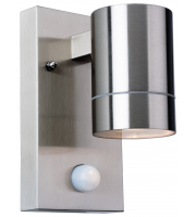 Firstlight Colt Single Wall Light with PIR (Stainless Steel)