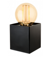 Firstlight Richmond 1 Light Table Lamp With Vintage Filament Lamp (Black)