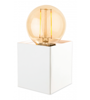 Firstlight Richmond 1 Light Table Lamp With Vintage Filament Lamp (White)