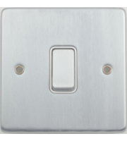 Schneider Electric Ultimate Low Profile 1G Switch 2 Way (Brushed Chrome)