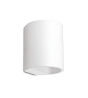 Integral Indoor Decorative Paintable Gypsum Larissa Wall Light Ip20 For 1 X G9 Max 40W White