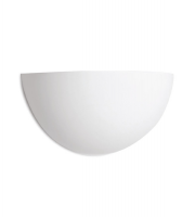 Integral Indoor Decorative Paintable Gypsum Florina Wall Light Ip20 For 1 X E14 Max 40W White