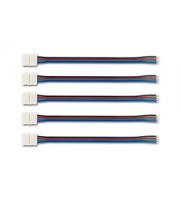 Integral 5 Pack IP33 Connectors for RGB Strip (White)