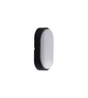 Integral Tough Shell Compact Oval Pir Bulkhead 10w switchable Inluding White And Black Bezels Integral Led