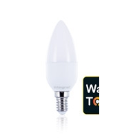 Integral Warmtone Candle E14 470LM 6W 1800-2700K Dimmable 220 Beam Frosted (Matt White)