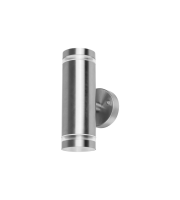 Integral Outdoor Stainless Steel Up And Down Wall Light Ip65 2Xgu10 Steel