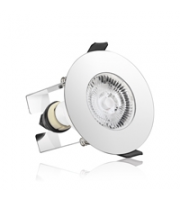 Integral Evofire Fire Rated Downlight IP65 Insulation Guard (Polished Chrome)