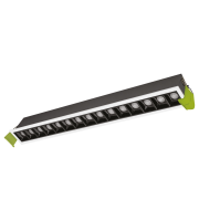 Integral Tracelux 30W 15 Light 3000K Recessed Linear Downlight Led 405Mm By 37Mm Cutout Without Driver