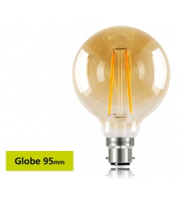 Integral Sunset Vintage Globe 95mm 2.5W B22 LED Lamp (Warm White)