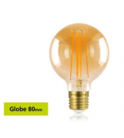 Integral Sunset Vintage Globe 80mm 5W E27 Dimmable LED Lamp (Warm White)