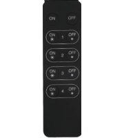 Kosnic 4 Channel Handheld Remote Control (battery Powered),Black 