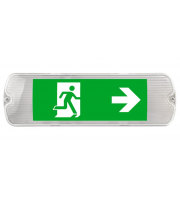 Kosnic Self-Test IP65 LED Emergency Exit Sign (White)