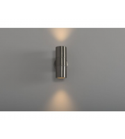 KSR Lighting Luso GU10 Up and Down Stainless Steel Wall Light