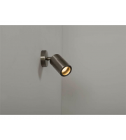KSR Lighting Luso 35W GU10 Adjustable Single Stainless Steel Wall Light