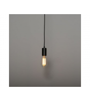 KSR Lighting Lucia E27 Single Pendant (Black)