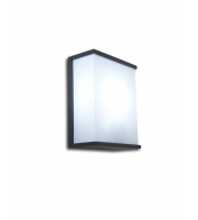 Lutec Box Cube Wall Light E27 IP44 (Grey)