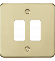 ML ACCESSORIES 2g Grid Faceplate - Brushed Brass