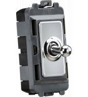 ML ACCESSORIES 20ax 1g 2-way Sp Grid Toggle Switch - Polished Chrome