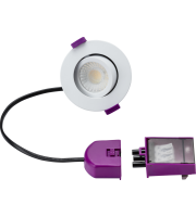 ML ACCESSORIES Spektroled Tilt Cwa - Fire Rated Ip20 Downlight With 2x Wattage And 4x Cct