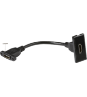 Knightsbridge HDMI outlet module 25 x 50mm (Black)