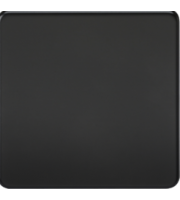Knightsbridge Screwless 1G Blanking Plate (Black)