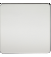 Knightsbridge Screwless 1G Blanking Plate (Chrome)