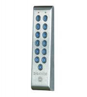 CDVI Access Control High Grade Stainless Steel Back-Lit Keypad For 100 Users, Narrow 