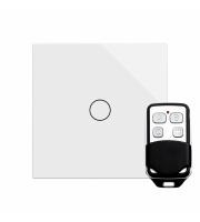 Retrotouch Crystal 1 Gang 1 Way Touch & Remote Switch (White PG)