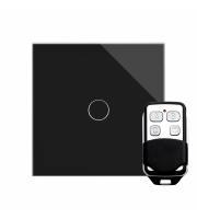 Retrotouch Crystal 1 Gang 1 Way Touch & Remote Dimmer (Black PG)