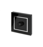 Retrotouch Crystal 1G 2 Way Rotary LED Dimmer Switch (Black CT)