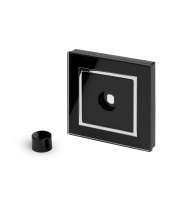 Retrotouch Crystal 1G LED Dimmer Plate (Black CT)
