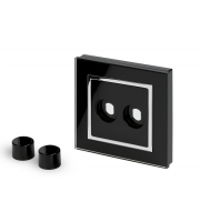 Retrotouch Crystal 2G LED Dimmer Plate (Black CT)