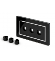Retrotouch Crystal 3G LED Dimmer Plate (Black CT)