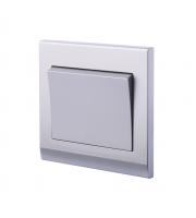 Retrotouch Simplicity 1 Gang Mechanical Light Switch (Mid Grey)