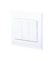 Retrotouch Simplicity 3 Gang Mechanical Light Switch (White)