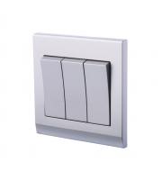 Retrotouch Simplicity 3 Gang Mechanical Light Switch (Mid Grey)