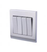 Retrotouch Simplicity 4 Gang Mechanical Light Switch (Mid Grey)