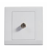 Retrotouch Simplicity Coaxial Satellite Socket (White)
