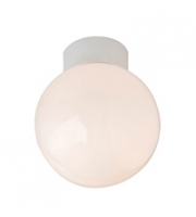 Robus GLOBE 100W bathroom ceiling light, IP44, 100mm, White																													Box Quantities of 12 only
