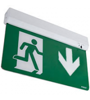Robus RSS1P5D-01 Swiss 1.5W Maintained Emergency Exit Blade Light, Standard, Multiple Mounting Options, Down Arrow 