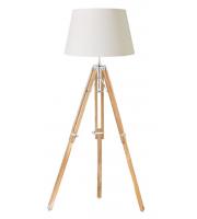 Endon Lighting Tripod Base Only Floor Lamp (Teak Wood)