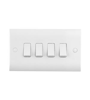 Saxby Lighting Curved Edge 10ax 4g 2-way Switch